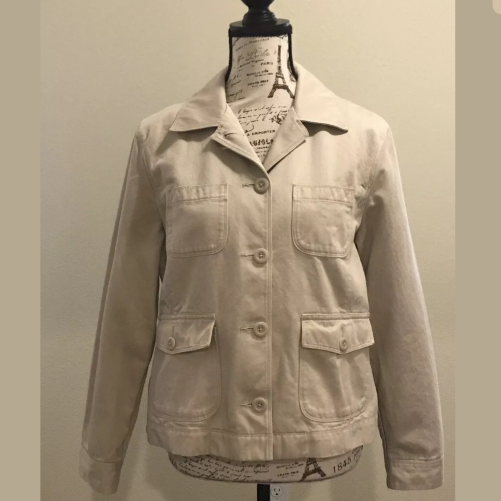 LLBean Khaki Blazer- Petite